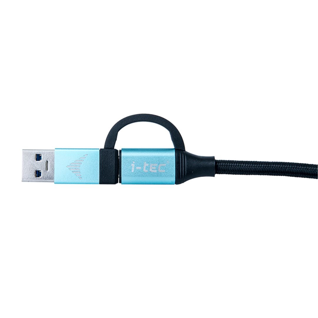 Kábel i-tec USB-C na USB-C s integrovanou redukciou na USB-A/3.0