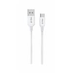 Kábel iPEAX TPU USB-A / USB-C, 1 m, USB 2.0, biely