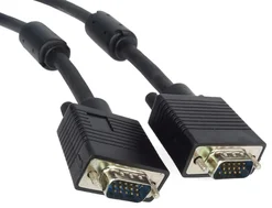 Kábel monitora PremiumCord HQ (koaxiálny) 2x feritový, SVGA 15p, DDC2, 3xCoax+8 žíl, 3 m