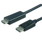 Kábel PremiumCord DisplayPort - HDMI 3 m M/M