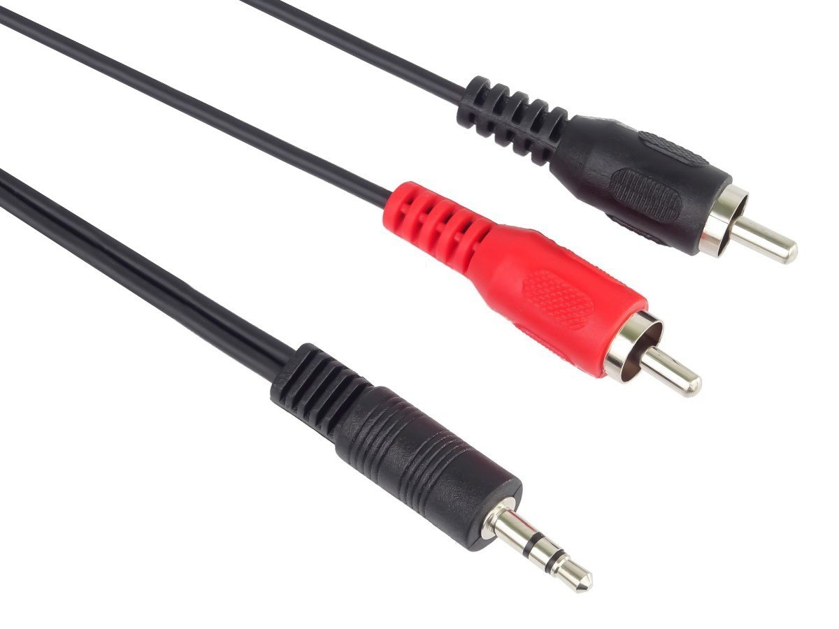 Kábel PremiumCord Jack 3,5 mm-2xCINCH M/M 15 m
