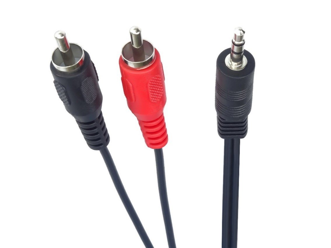 Kábel PremiumCord Jack 3,5 mm-2xCINCH M/M 15 m
