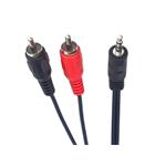 Kábel PremiumCord Jack 3,5 mm-2xCINCH M/M 15 m