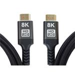 Kábel PremiumCord ULTRA HDMI 2.1 High Speed + Ethernet 8K@60Hz, pozlátený 3 m