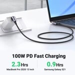 Kábel PremiumCord USB-C 2x zakrivený