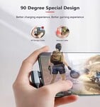 Kábel PremiumCord USB-C 2x zakrivený