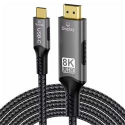 Kábel PremiumCord USB-C na HDMI 2 m 8K@60Hz,4K@144Hz Hliník