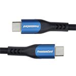 Kábel PremiumCord USB-C ( USB 3.2 GEN 2x2, 5A, 100W, 20Gbit/s ) 0,5 m, bavlnený oplet
