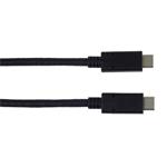 Kábel PremiumCord USB-C ( USB 3.2 generácie 2x2, 3A, 20Gbit/s ) čierny, 1 m