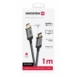 Kábel Swissten HDMI 4K, 1 m