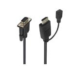 Kabelový převodník HDMI na VGA s napájecím micro USB konektorem 2m