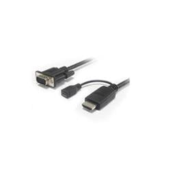 Kabelový převodník HDMI na VGA s napájecím micro USB konektorem 2m