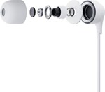 Káblové slúchadlá 3mk s USB-C, biele