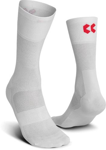 Kalas ponožky vysoké RIDE ON Z bílé/červené vel.43-45