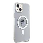 Karl Lagerfeld IML Choupette MagSafe Zadní Kryt pro iPhone 15 Plus Transparent