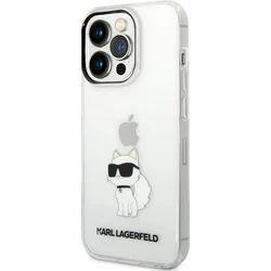 Karl Lagerfeld IML Choupette NFT Zadní Kryt pro iPhone 14 Pro Max Transparent