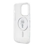 Karl Lagerfeld IML Ikonik MagSafe Zadní Kryt pro iPhone 15 Pro Transparent