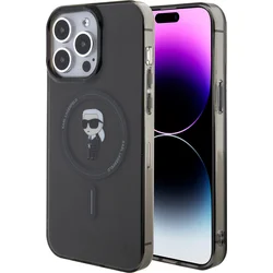 Karl Lagerfeld IML Ikonik MagSafe zadný kryt pre iPhone 15 Pro Max Black