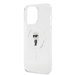 Karl Lagerfeld IML Ikonik MagSafe Zadný kryt pre iPhone 15 Pro Max Transparent
