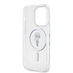 Karl Lagerfeld IML Ikonik MagSafe Zadný kryt pre iPhone 15 Pro Transparent
