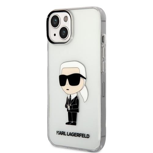 Karl Lagerfeld IML Ikonik NFT Zadný kryt pre iPhone 14 Transparent