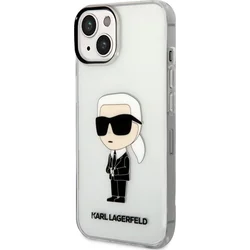 Karl Lagerfeld IML Ikonik NFT Zadný kryt pre iPhone 14 Transparent