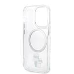 Karl Lagerfeld IML Karl and Choupette NFT MagSafe Zadní Kryt pro iPhone 13 Pro Transparent