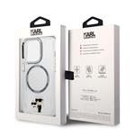 Karl Lagerfeld IML Karl and Choupette NFT MagSafe zadný kryt pre iPhone 14 Pro Transparent