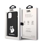 Karl Lagerfeld Liquid Silicone Choupette NFT Zadní Kryt pro iPhone 13 Pro Max Black
