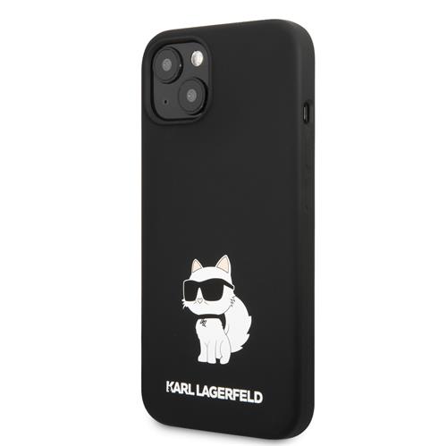 Karl Lagerfeld Liquid Silicone Choupette NFT Zadný kryt pre iPhone 13 Black