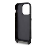 Karl Lagerfeld Saffiano Crossbody Karl and Choupette NFT Kryt pro iPhone 14 Pro Black