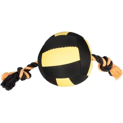 Karlie hračka akční balón, černý/žlutý, 18cm