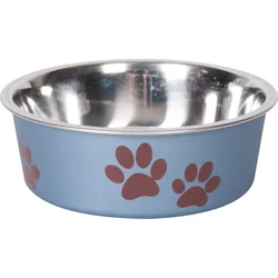 Karlie Miska nerezová s plastovým opláštěním metalická modrá 12cm 300ml