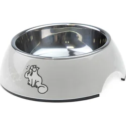 Karlie Simon's Cat Miska pro kočky světle šedá 14X14X4,5 CM 160 ML