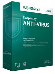 Kaspersky Anti-Virus 2015 CZ, 1 PC, 1 rok, nová licence, box