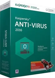 Kaspersky Anti-Virus 2016/2017 CZ, 2 lic., 2 roky, obnovení licence, elektronicky (KL1167OCBDR)
