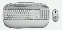 KBC LOGITECH Cordless desktop optical WHITE OEM