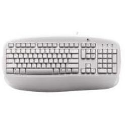 KBC LOGITECH DeLuxe Keyboard White,OEM CZ, PS2