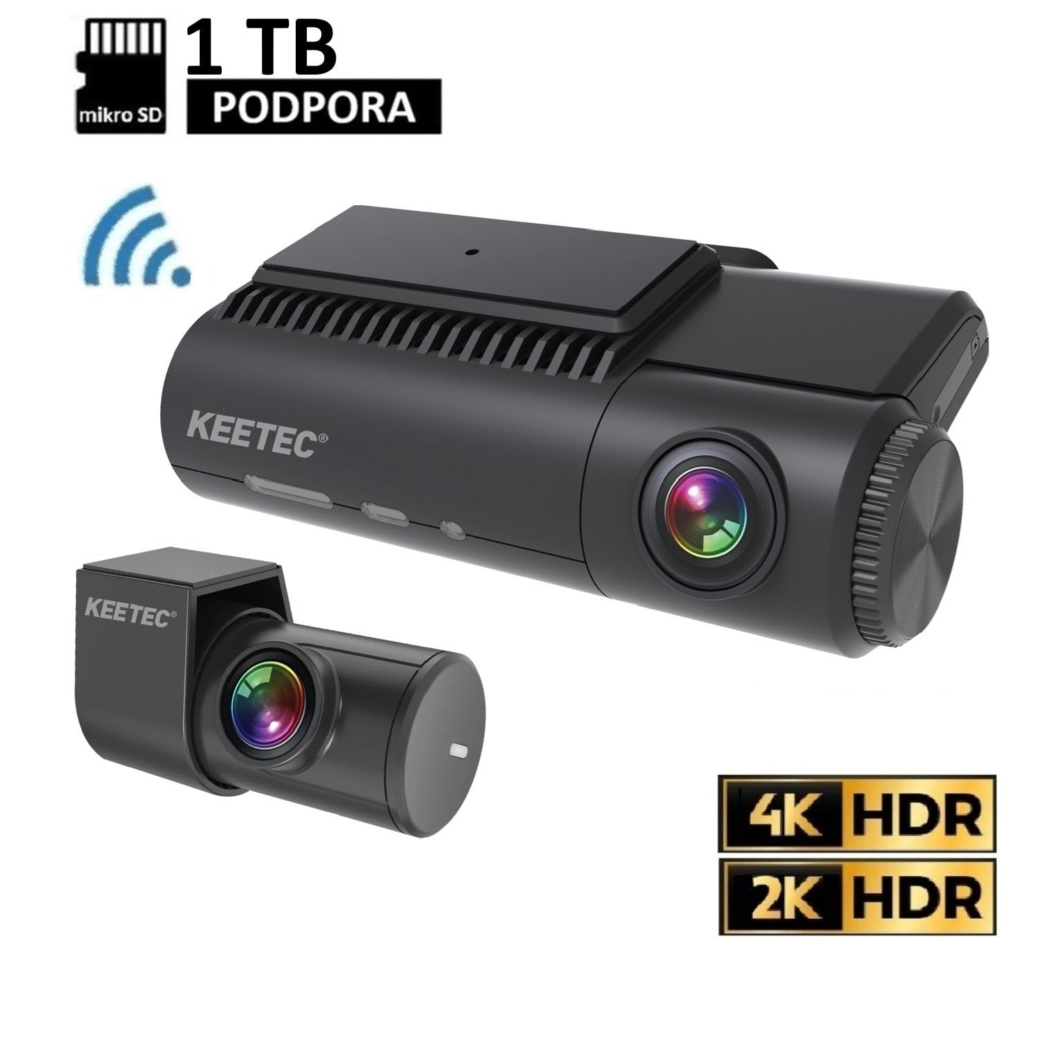 Keetec DC6000 2CH 4K+2K HDR WiFi GPS