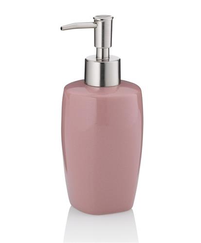 KELA Dávkovač mydla LINDANO keramický 400 ml, ružový