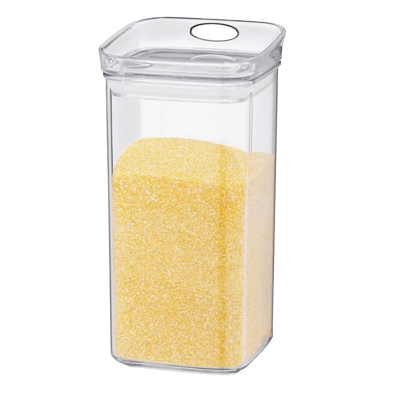 KELA Dóza hranatá skladovací plast JULE, 1,2 l