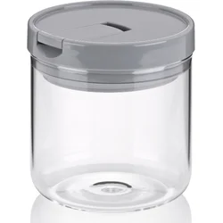 KELA Skleněná dóza ARIK 0,6 l, šedá