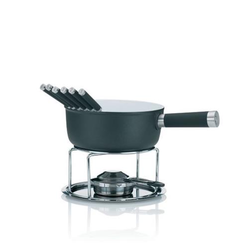 KELA Sýrové fondue LANCY keramika, šedá, 1 l