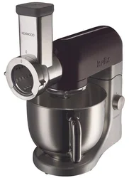 KENWOOD KMX 64 kuchyňský robot černý, 500W, hnětení,krájení, strouhání,masomlýnek,šlehání