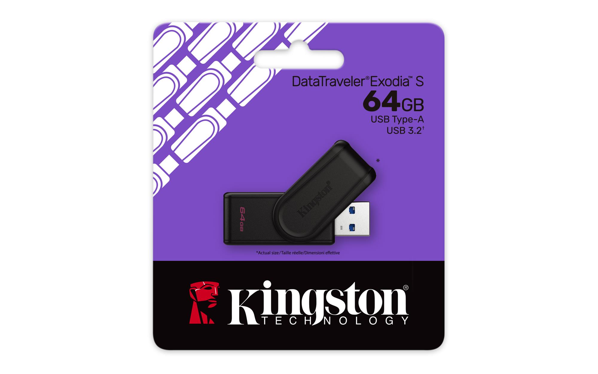 Kingston DataTraveler Exodia S 64GB černá