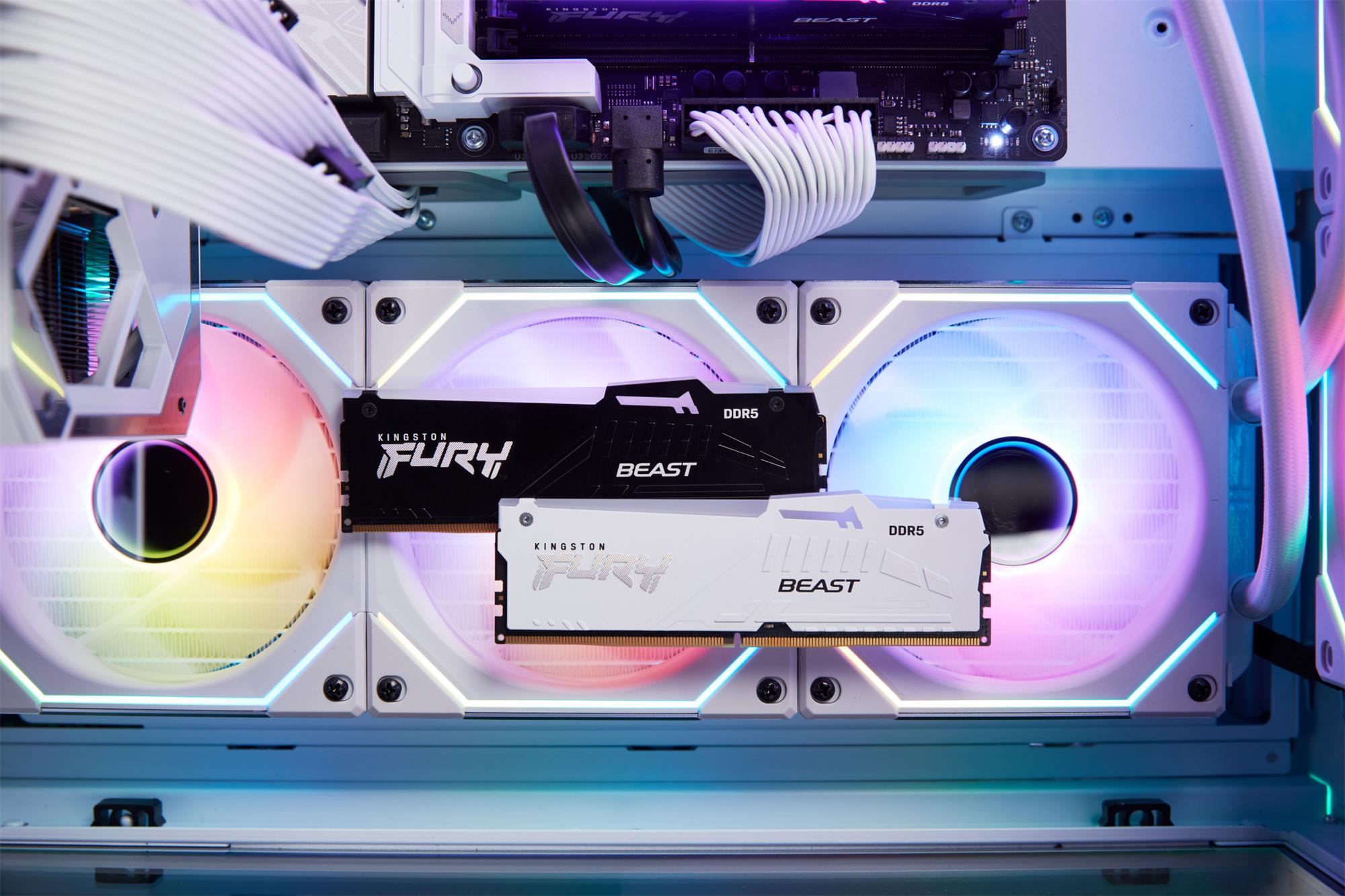 Kingston Fury Beast DDR5 RGB 16GB 6000MHz CL36 AMD EXPO bílá
