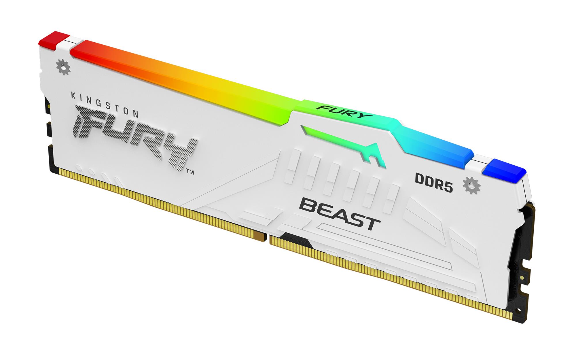 Kingston Fury Beast DDR5 RGB 32 GB 6000 MHz, AMD EXPO, biela