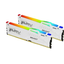 Kingston FURY™ Beast DDR5 RGB 32GB 5200MHz, XMP, biela (sada 2x 16GB)