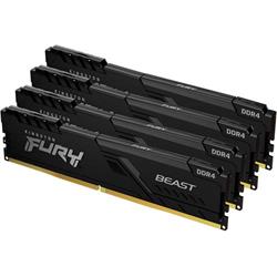 Kingston Fury Beast DIMM DDR4 64GB 2666MHz 1Gx8 černá (Kit 4x16GB)