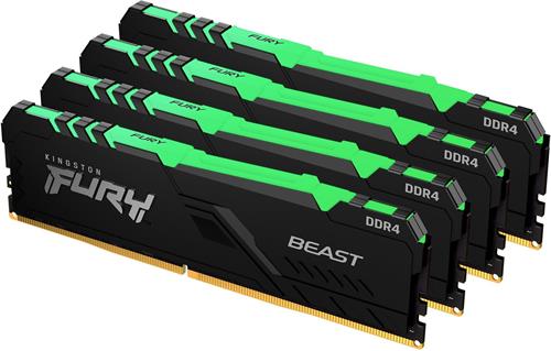 Kingston Fury Beast DIMM DDR4 64GB 2666MHz RGB (Kit 4x16GB)